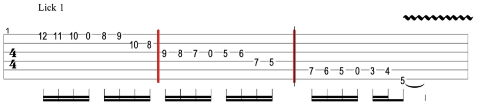 blues guitar technique exercise